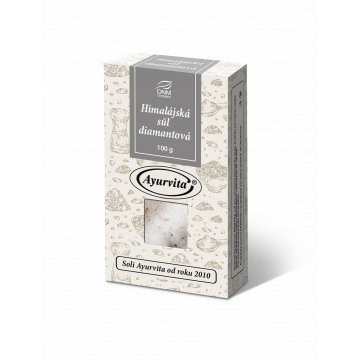 Sůl Himalájská diamantová bílá - jemně mletá 100 g DNM