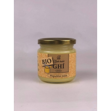 BIO GHÍ - přepuštěné máslo ve skle 210 ml