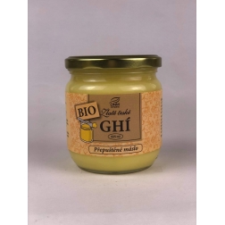 BIO GHÍ - přepuštěné máslo ve skle 425 ml