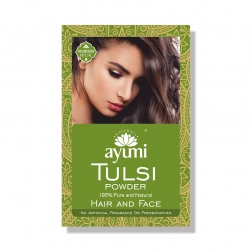 Prášek TULSI - přírodní výživa pro vlasy a pleť 100 g AYUMI